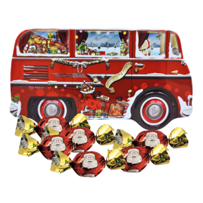 Typisch Hollands Christmas tin filled - Santa's Camper.