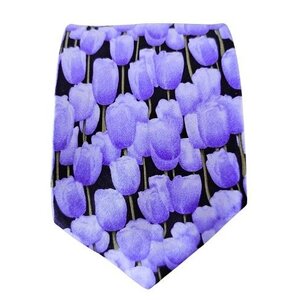 Robin Ruth Fashion Krawatte - Holland - blaue Tulpen - Copy