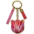 Typisch Hollands Sleutelhanger Holland tulp Roze wit