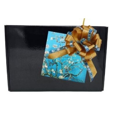 Typisch Hollands Geschenkset Van Gogh Becher und Dose Stroopwafels – Mandelblüte - Copy