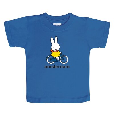 Nijntje (c) T-Shirt Nijntje - Amsterdam -Nijntje op de fiets