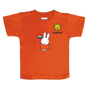 Nijntje (c) T-Shirt Miffy - Holland - Miffy mit Flagge