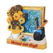 Typisch Hollands Magneet 3D Holland - schilderijen van Gogh palet en penselen