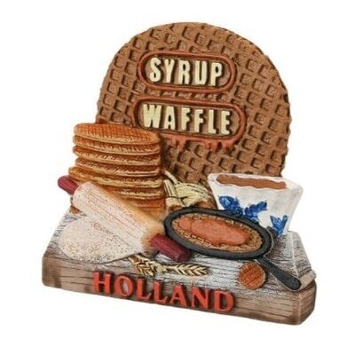 Typisch Hollands Magneet 3D Holland - Stroopwafels