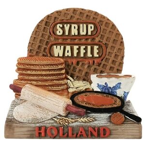 Typisch Hollands Magnet 3D Holland - Stroopwafels