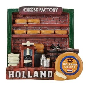 Typisch Hollands Magnet 3D Holland - cheese factory Holland