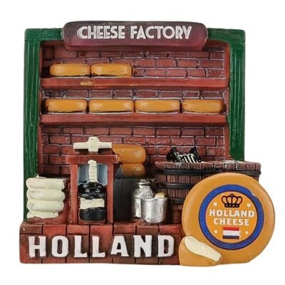 Typisch Hollands Magnet 3D Holland - cheese factory Holland