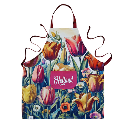 Memoriez Luxe keukenschort - Classic - Tulpendecoratie - Holland
