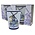 Typisch Hollands Shot glasses, Delft Blue mill - Holland - Frosted - set of 2