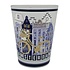 Typisch Hollands Delft Blue Bicycle Shot Glasses - Amsterdam - Frosted - Set of 2 - Copy