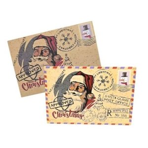 Typisch Hollands Kerst-wenskaart in enveloppe - vintage