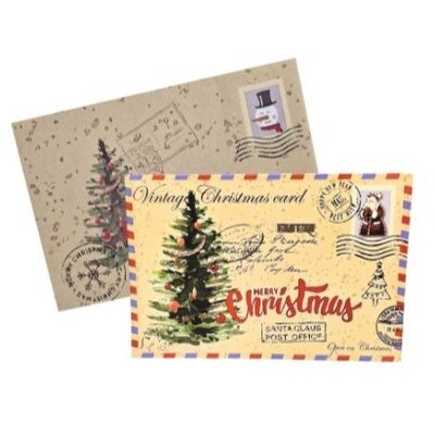 Typisch Hollands Christmas greeting card in envelope - vintage - Copy