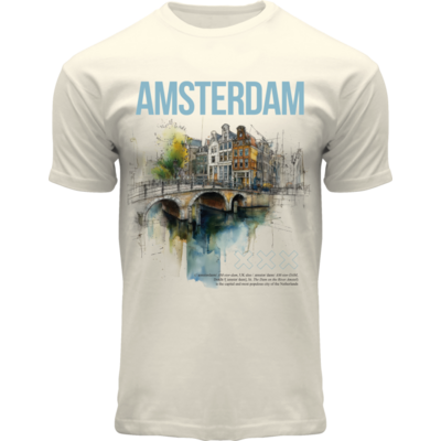 Typisch Hollands T-shirt ecoline Amsterdam brug