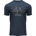 Typisch Hollands T-Shirt Blue Dusk Amsterdam - Fahrrad