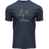 Typisch Hollands T-Shirt Blue Dusk Amsterdam - Fahrrad