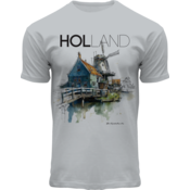 Typisch Hollands T-shirt Light grey - ecoline - Windmill Holland