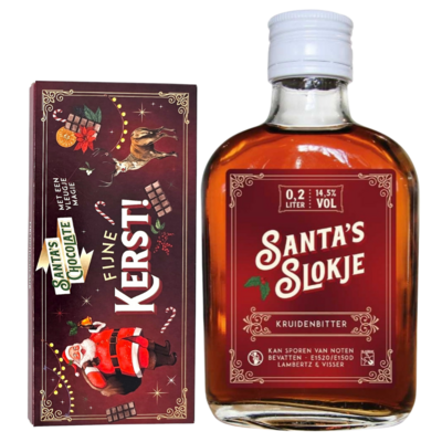 Typisch Hollands Weihnachtsparty-Geschenkset mit Schokolade