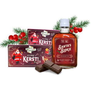Typisch Hollands Weihnachtsparty-Geschenkset mit Schokolade