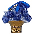 Typisch Hollands Christmas ornament tulip basket Delft blue with gold