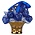 Matix Weihnachtsschmuck Tulpenkorb Delfter Blau mit Gold