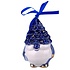 Matix Kerstornament kerst-trol Delfts-blauw  met goud
