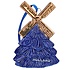Typisch Hollands Christmas ornament Christmas tree with golden wick Delft blue