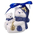 Matix Christmas ornament bear Delft blue with gold