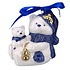 Matix Christmas ornament bear Delft blue with gold