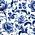 Typisch Hollands Delft Blue Napkins - Floral Motif