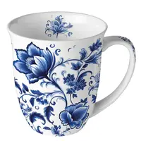 Typisch Hollands Tasse – Porzellan – Delfter Blaue Blumen