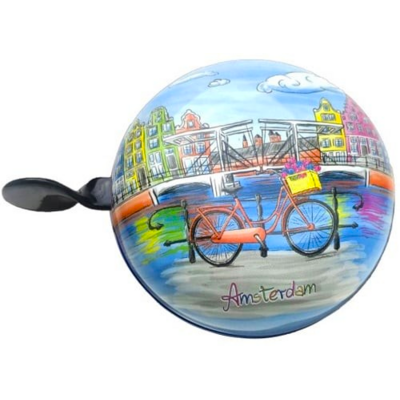 Typisch Hollands Blaue Fahrradklingel - Amsterdam (altmodisches Ding-Dong)