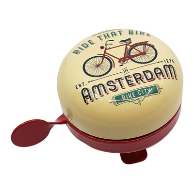 Matix  Amsterdamer Fahrradklingel – Vintage-Farben – Fahrraddekoration