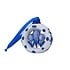 Heinen Delfts blauw Kerstornament keramiek ring met tulpen