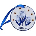 Matix Christmas ornament - round pendant - Tulips