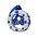 Matix Ceramic Christmas ornament ring with bicycle