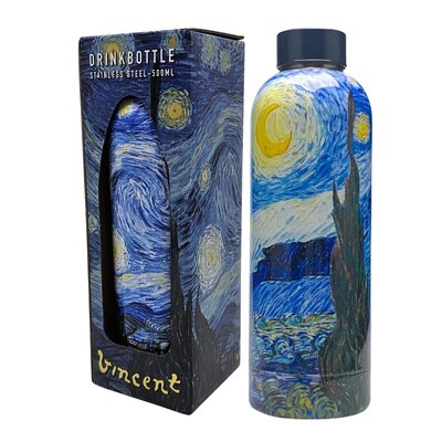 Typisch Hollands Waterfles (isoleerfles) van Gogh - Starry night