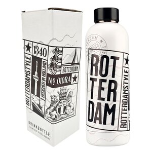Matix Wasserflasche (Isolierflasche) – weiß – Rotterdam-Stil