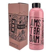 Typisch Hollands Water bottle (insulated bottle) - pink - Amsterdam style
