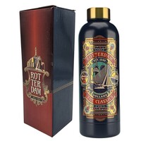 Typisch Hollands Wasserflasche (Isolierflasche) Rotterdam – blau/gold