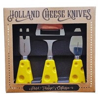 Matix Cheese knives - in gift packaging Holland - yellow