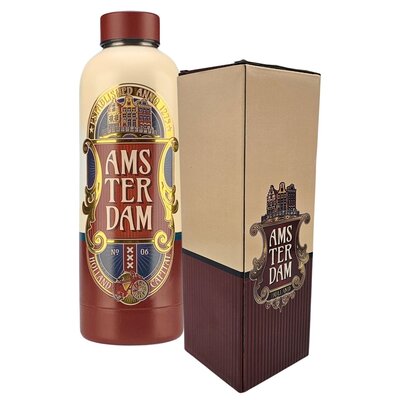Matix Wasserflasche (Isolierflasche) Amsterdam – rot/gold