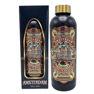 Matix Water bottle (insulated bottle) - Amsterdam - blue/gold