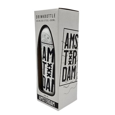 Matix Water bottle (insulated bottle) - White - Amsterdam style