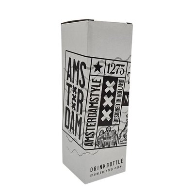 Matix Water bottle (insulated bottle) - White - Amsterdam style