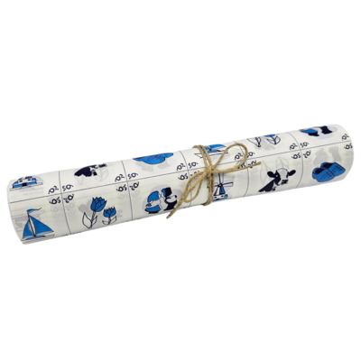 Typisch Hollands Delfterblaue Geschenkpapierrolle – 30 cm, 3 Meter lang