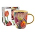Typisch Hollands Beker klein pretty tulips roze met goud