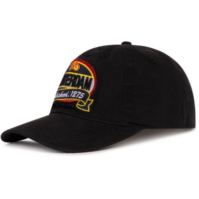 Typisch Hollands Cap Amsterdam - established 1275 -Zwart Amsterdam patch - Fiets