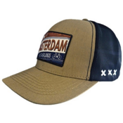 Typisch Hollands Cap Amsterdam -Khaki - Patch Amsterdam the Netherlands