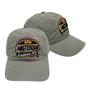 TTD Gifts Cap Amsterdam – gegründet 1275 – Aufnäher „Schwarzes Amsterdam“ – Fahrrad