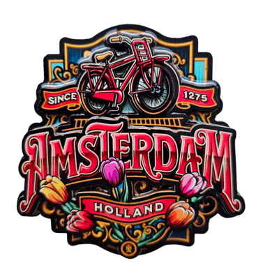 Typisch Hollands Magnet-Tattoo Amsterdam - Niederlande